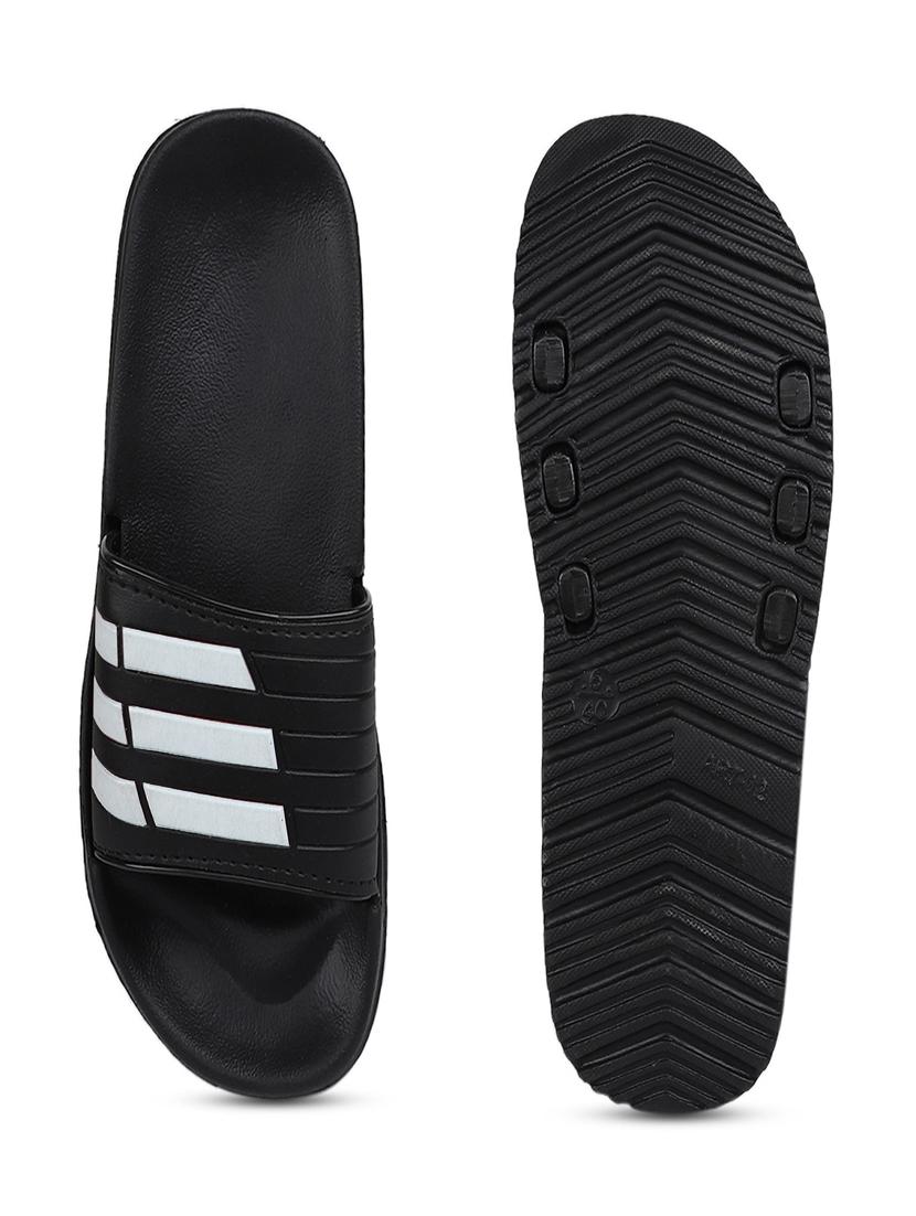 black striped slip on slider - 19518301 - Standard Image - 3