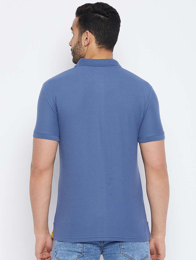 men short sleeves plain polo t-shirt  - 19519418 -  Standard Image - 3
