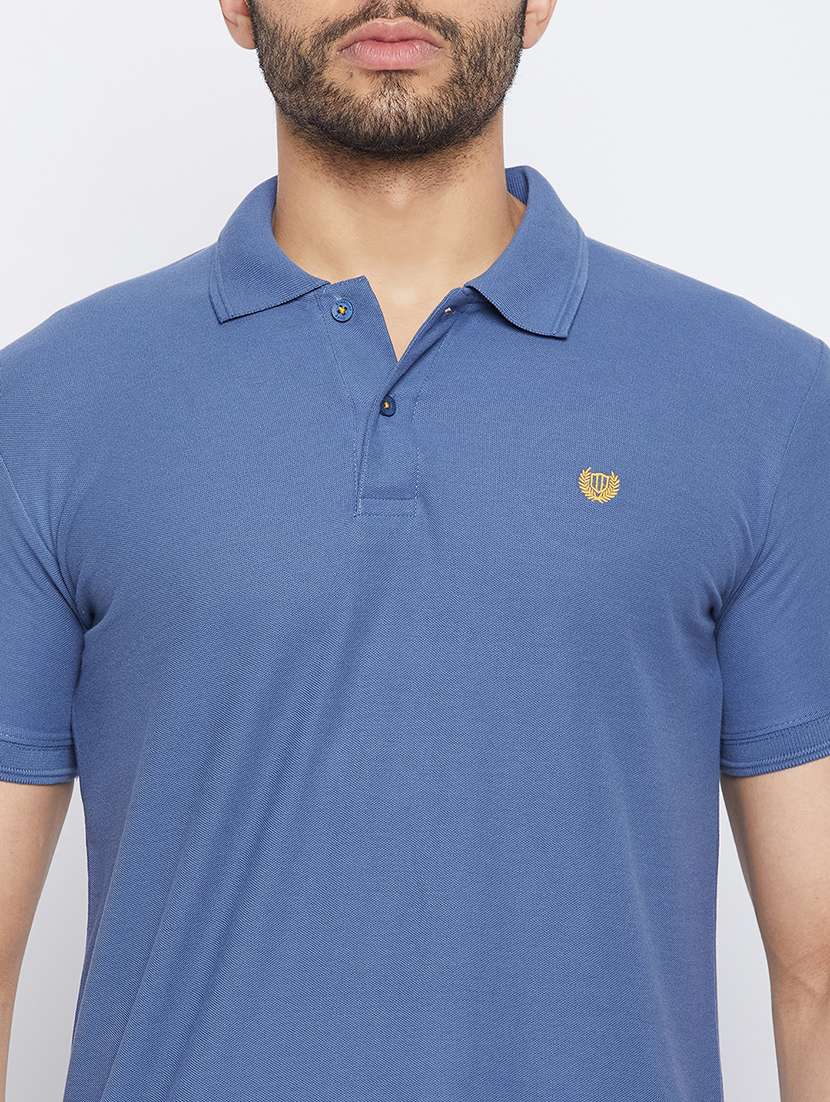 men short sleeves plain polo t-shirt  - 19519418 -  Standard Image - 5