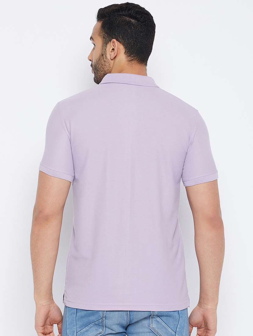 men short sleeves plain polo t-shirt  - 19519422 -  Standard Image - 3