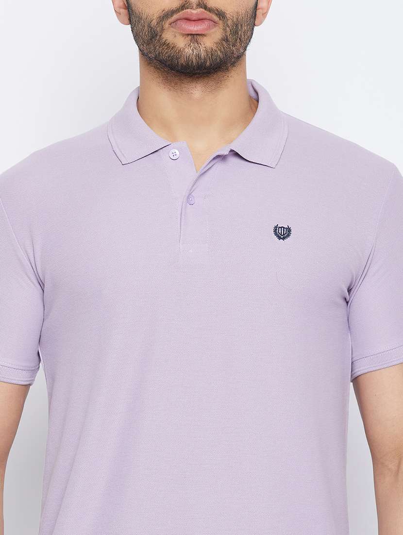 men short sleeves plain polo t-shirt  - 19519422 -  Standard Image - 5