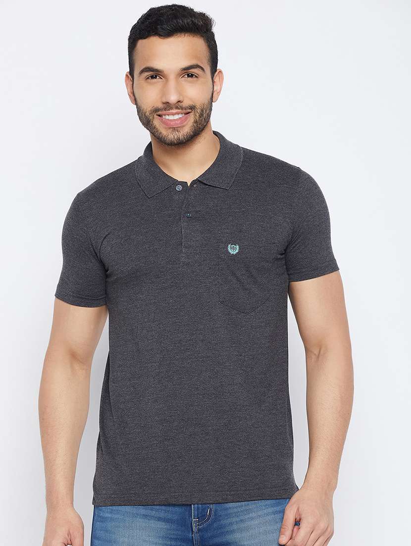 men short sleeves plain polo t-shirt 