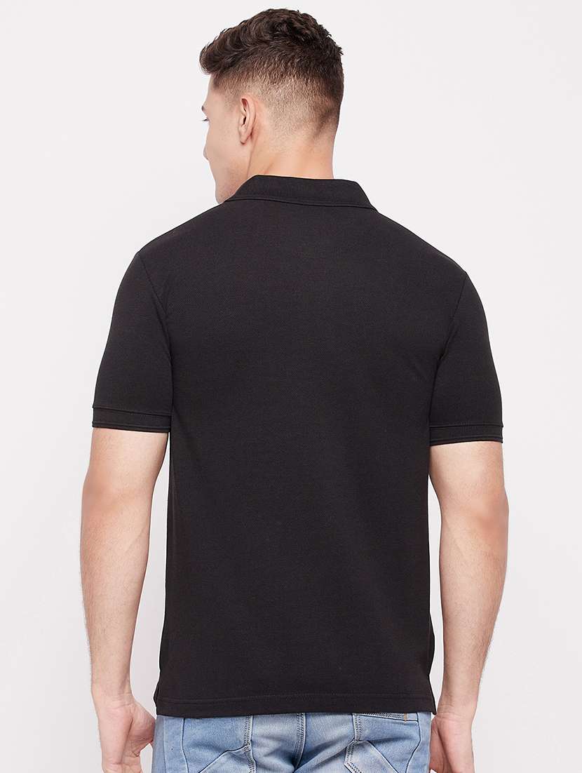 men short sleeves plain polo t-shirt  - 19519427 -  Standard Image - 3