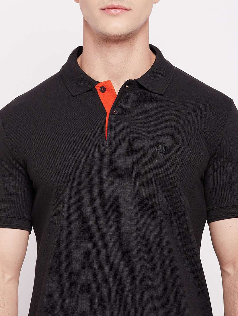 men short sleeves plain polo t-shirt  - 19519427 -  Standard Image - 5