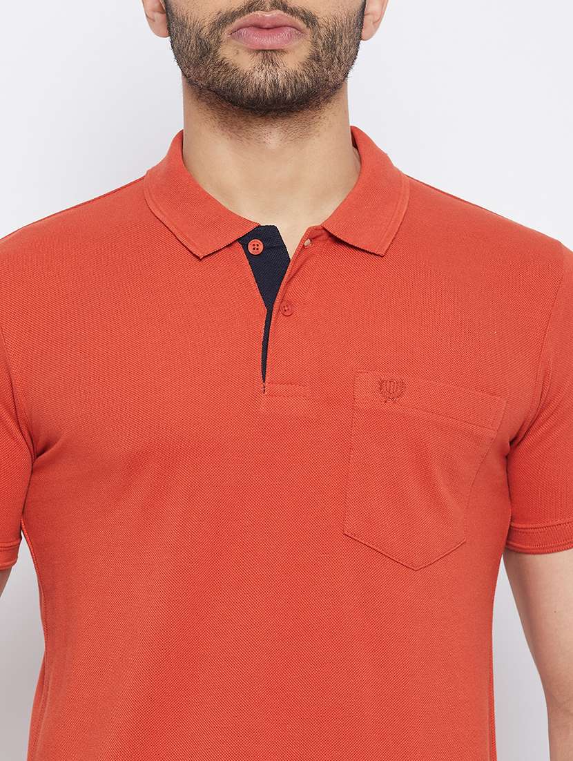 men short sleeves plain polo t-shirt  - 19519433 -  Standard Image - 5