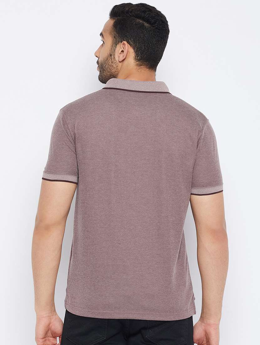 men short sleeves plain polo t-shirt  - 19519436 -  Standard Image - 3
