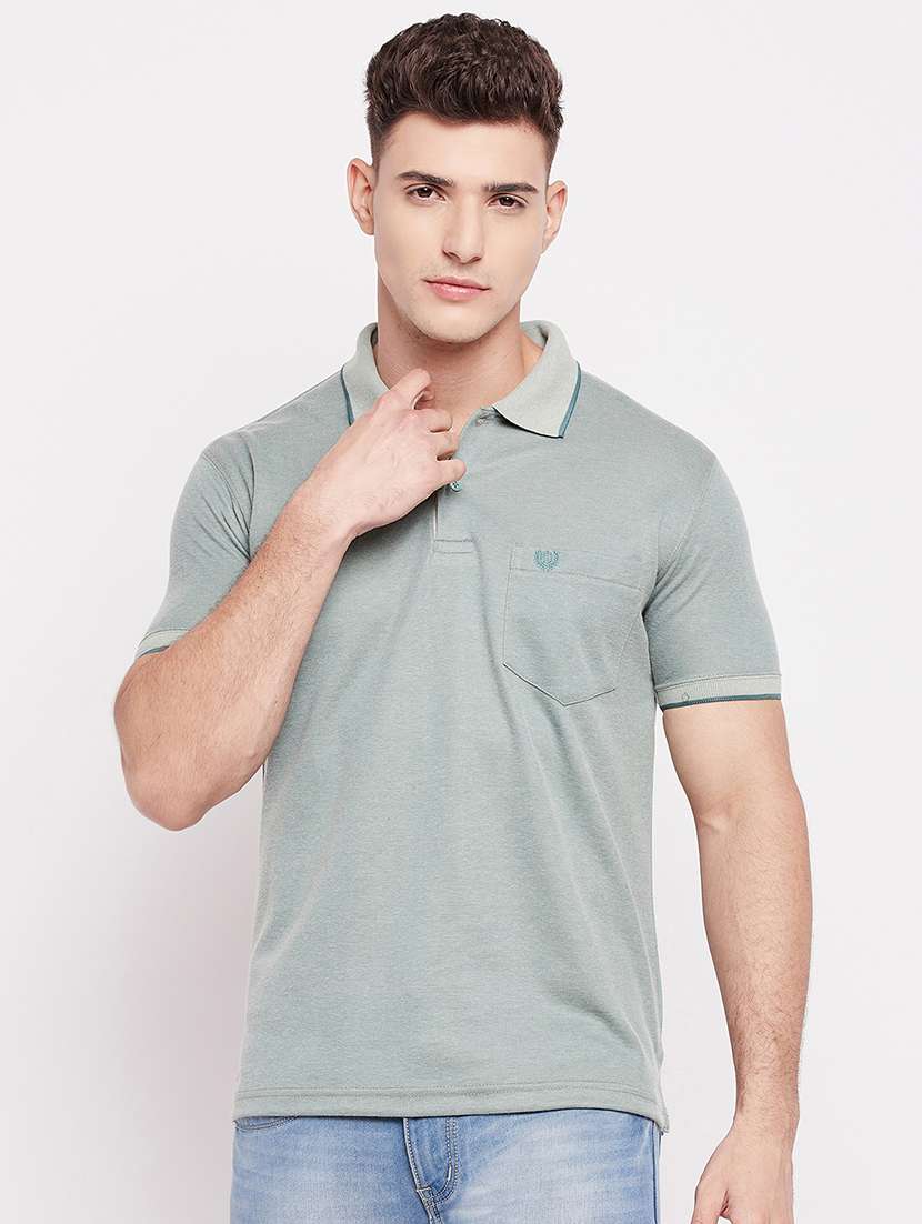 men short sleeves plain polo t-shirt 