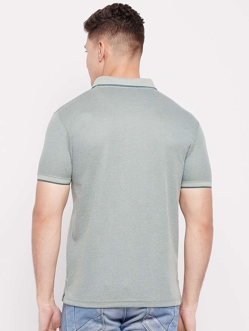 men short sleeves plain polo t-shirt - 19519438 - Standard Image - 3