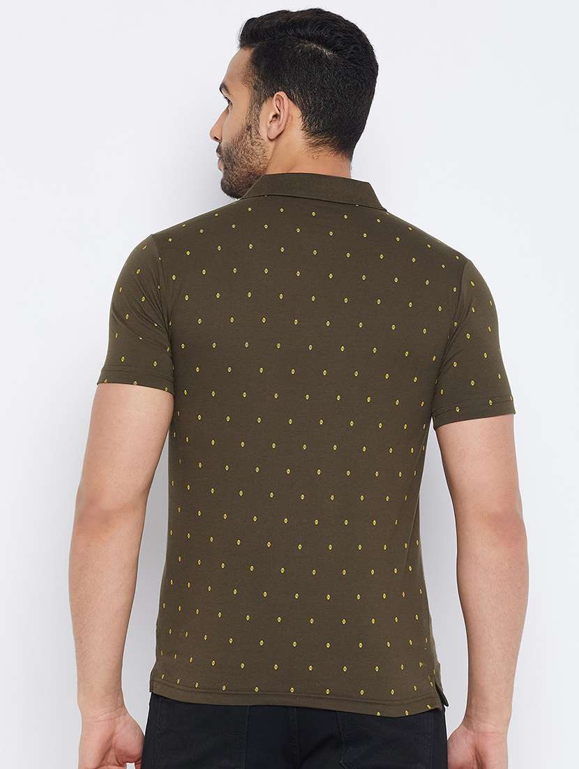 men short sleeves printed polo t-shirt  - 19519447 -  Standard Image - 3