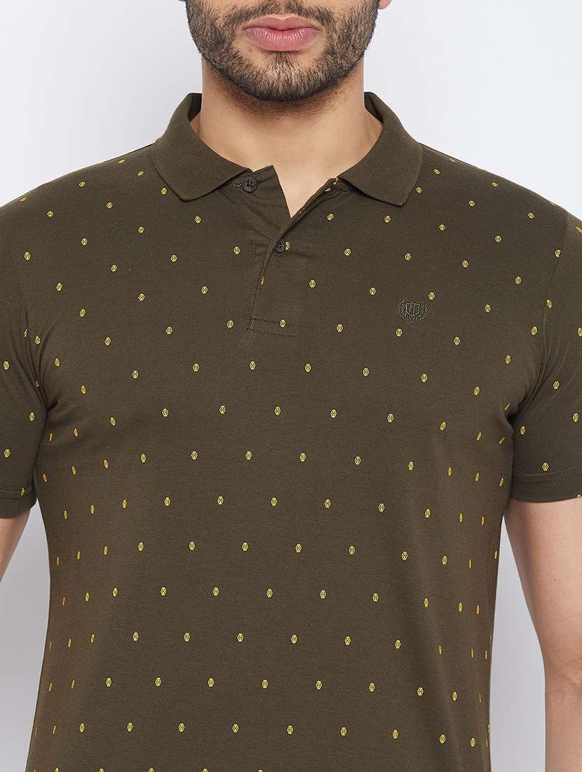 men short sleeves printed polo t-shirt  - 19519447 -  Standard Image - 5