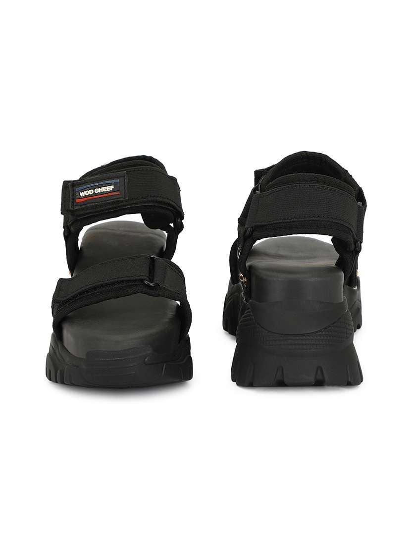 boys slip on sandals with back strap - 19519803 - Standard Image - 3