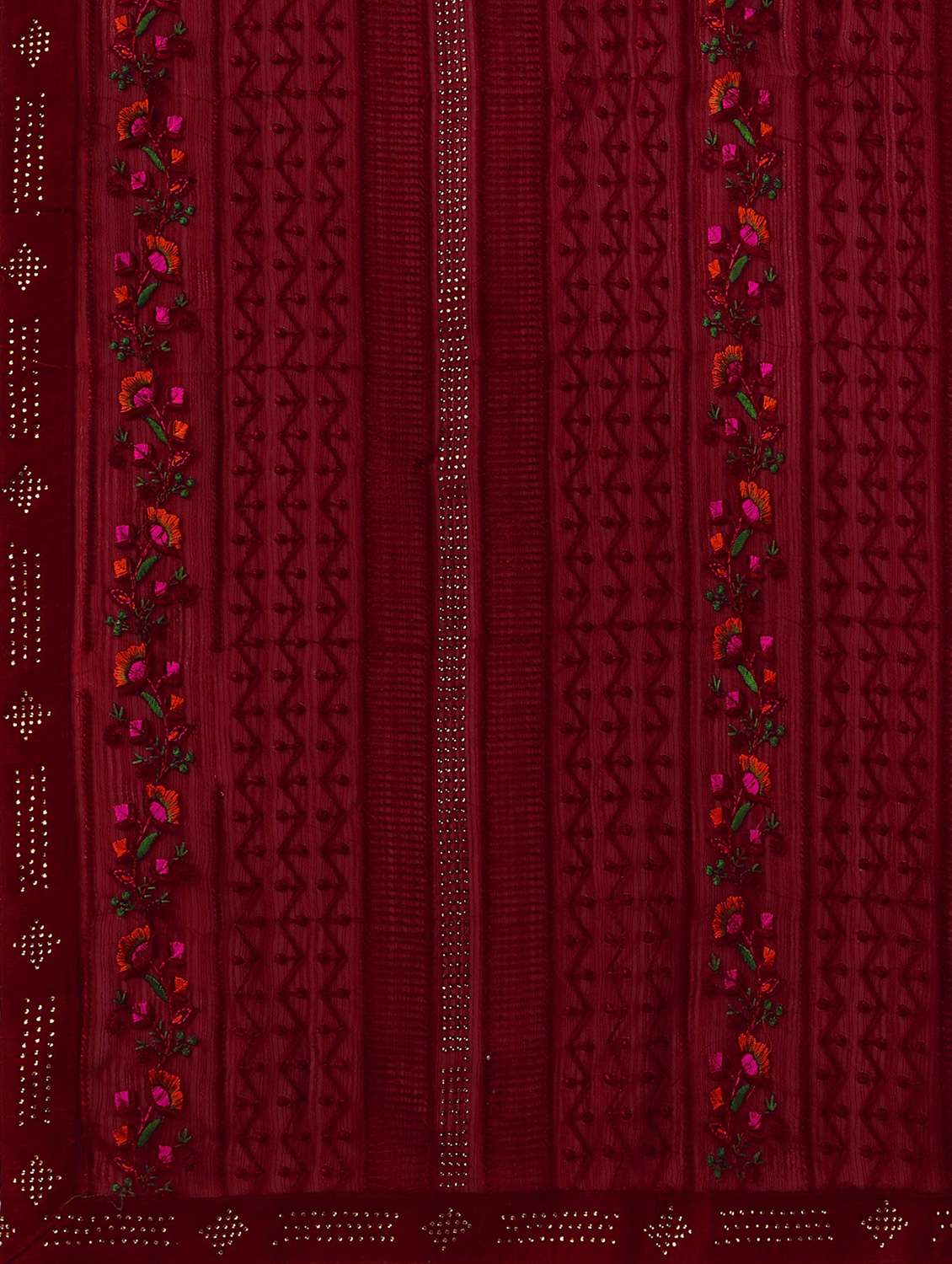 women's embroidered saree with blouse - 19520157 - Standard Image - 3