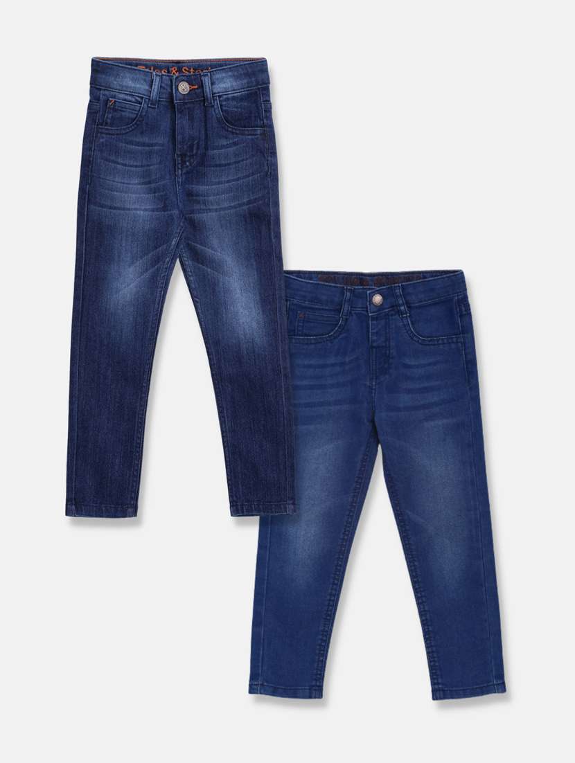 boy's plain skinny fit jeans