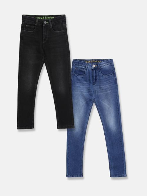 boy's plain skinny fit jeans - 19520391 -  Standard Image - 0