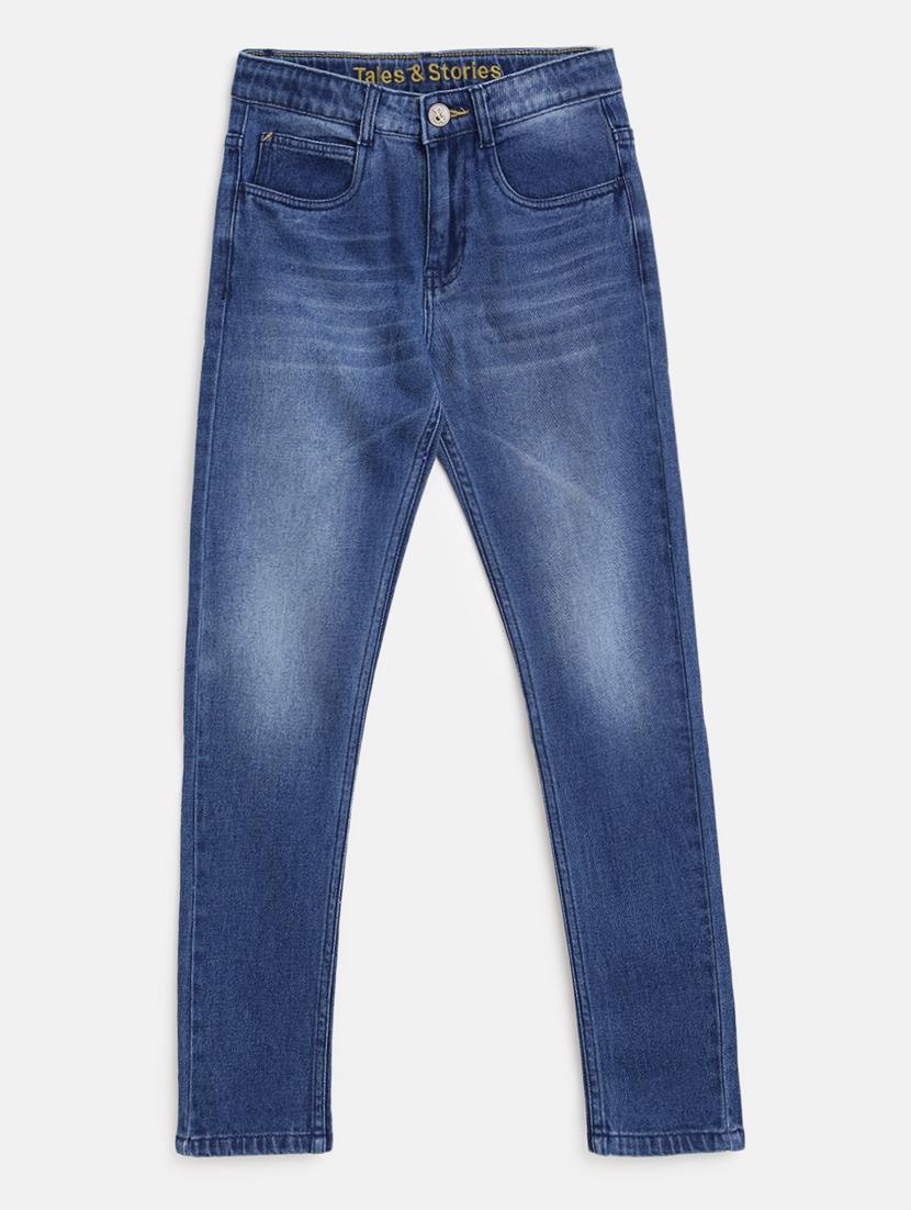 boy's plain skinny fit jeans - 19520391 - Standard Image - 3