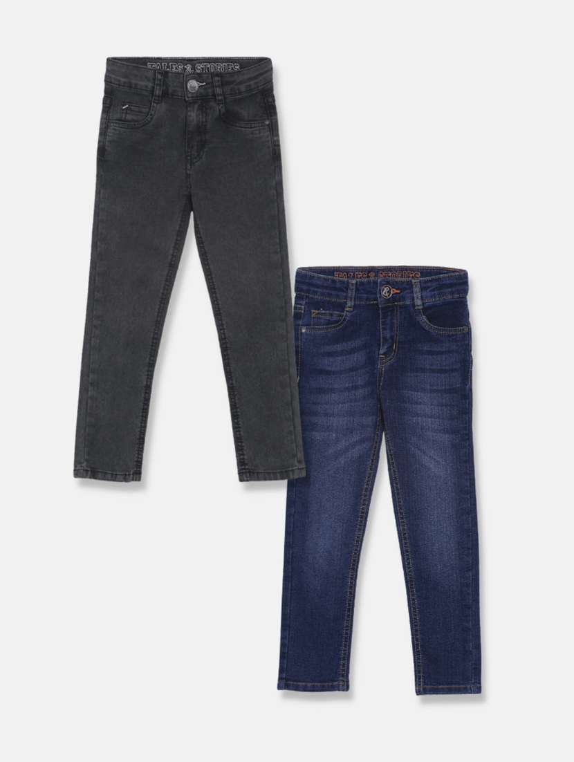 boy's plain skinny fit jeans