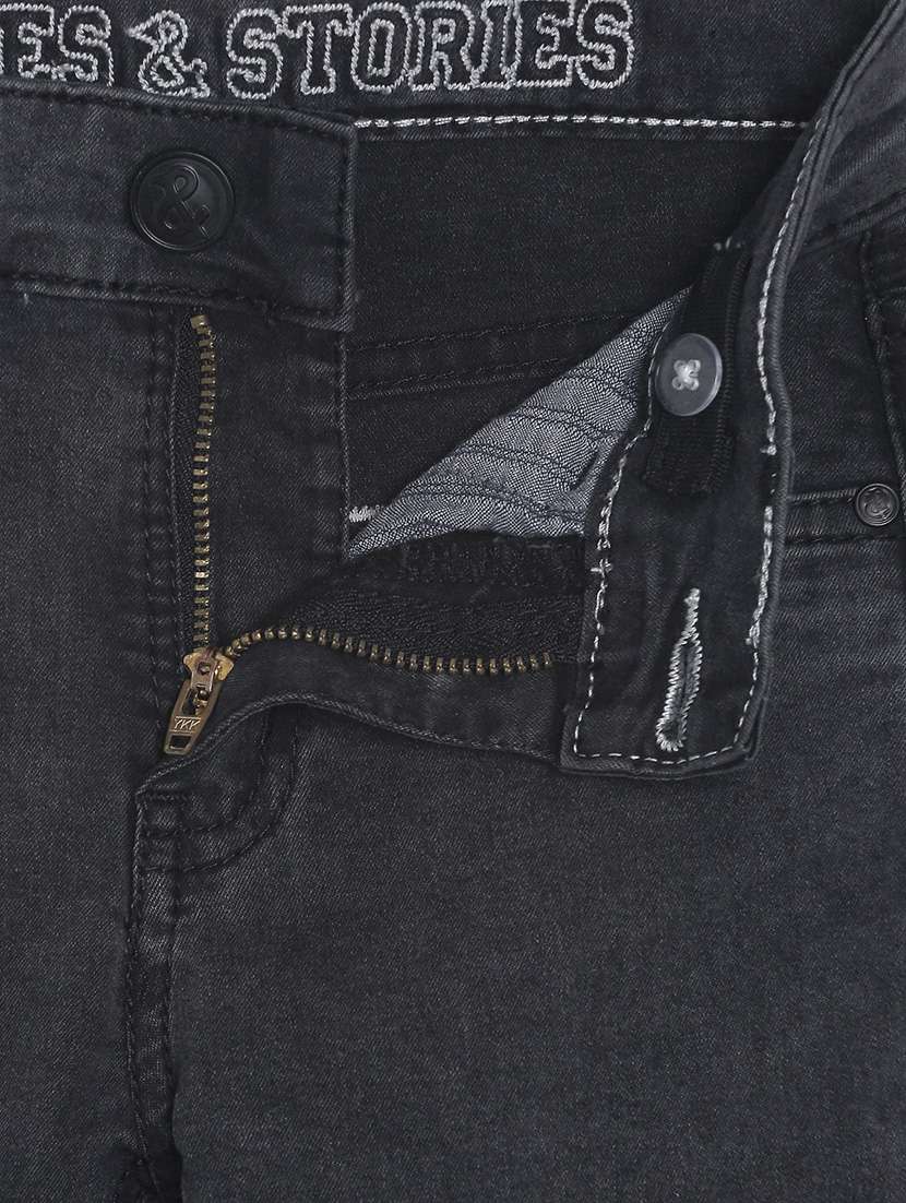 boy's plain skinny fit jeans - 19520395 -  Standard Image - 5