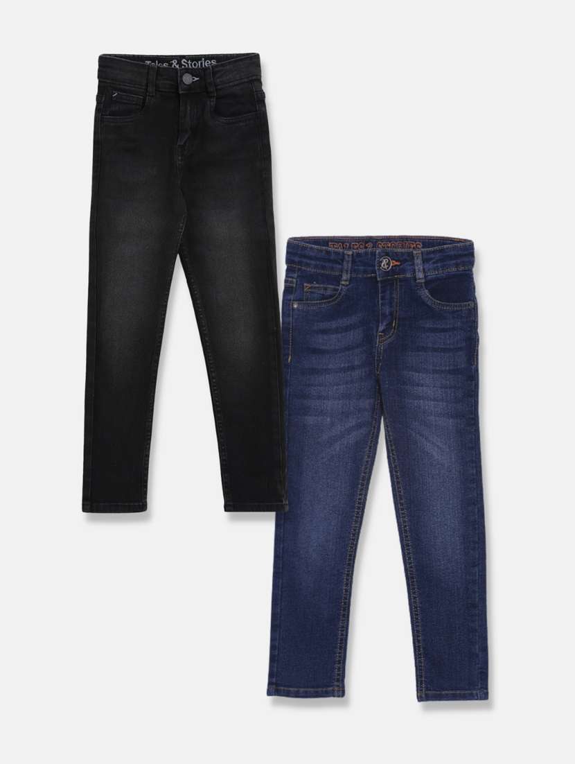 boy's plain skinny fit jeans