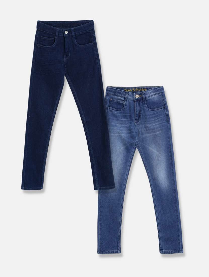boy's plain skinny fit jeans
