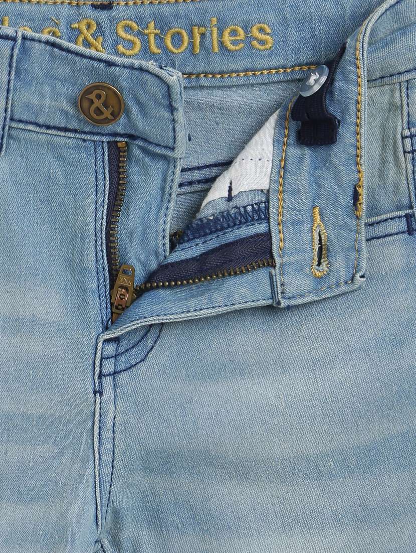 boy's plain skinny fit jeans - 19520407 - Standard Image - 5
