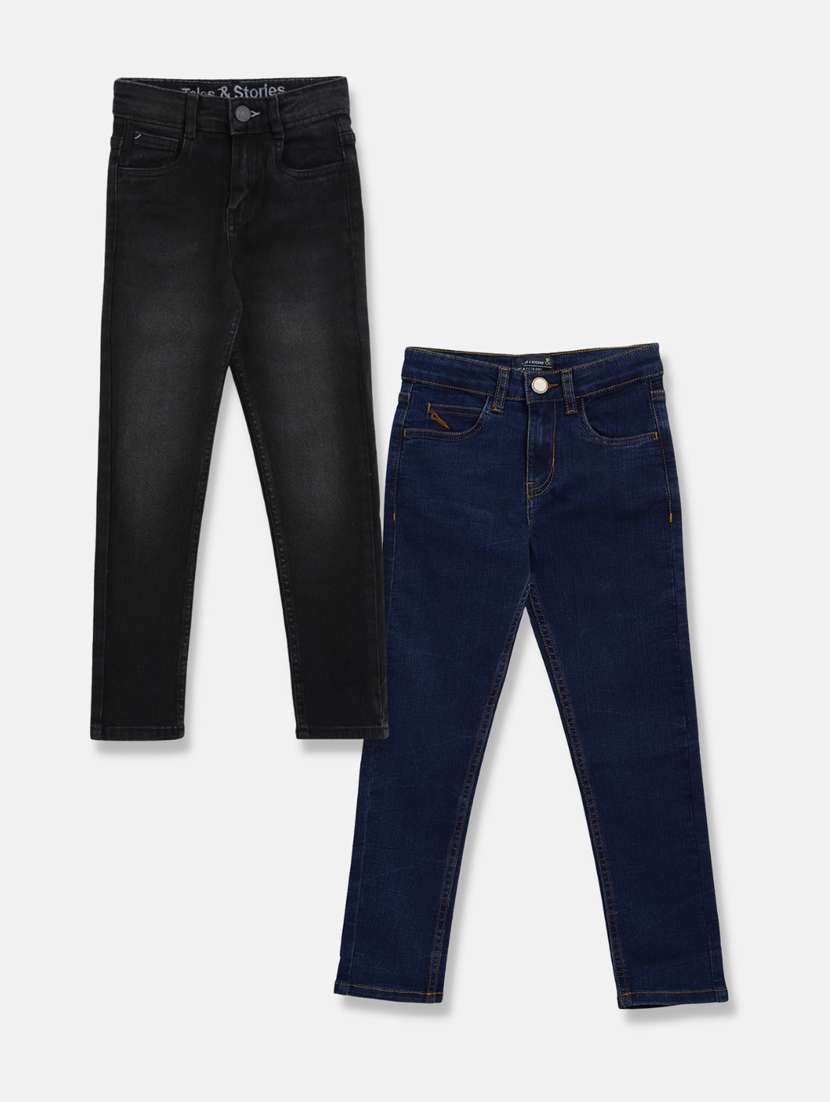 boy's plain skinny fit jeans