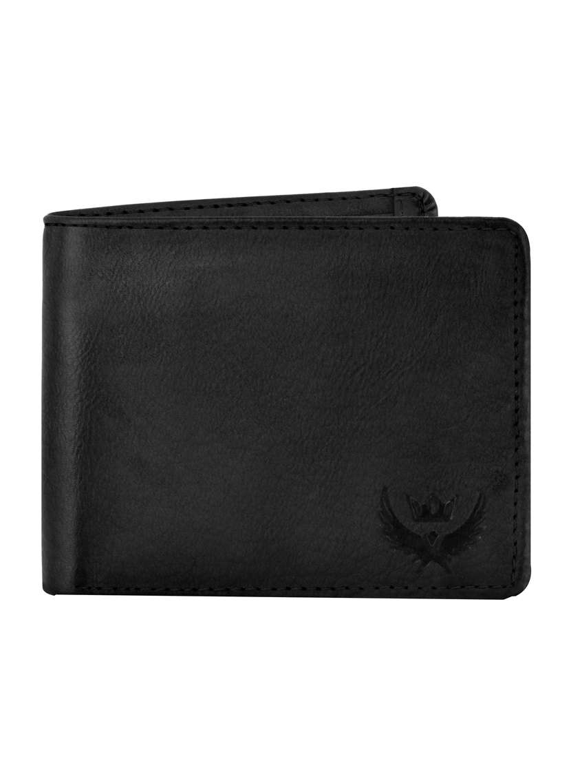 black leatherette wallet