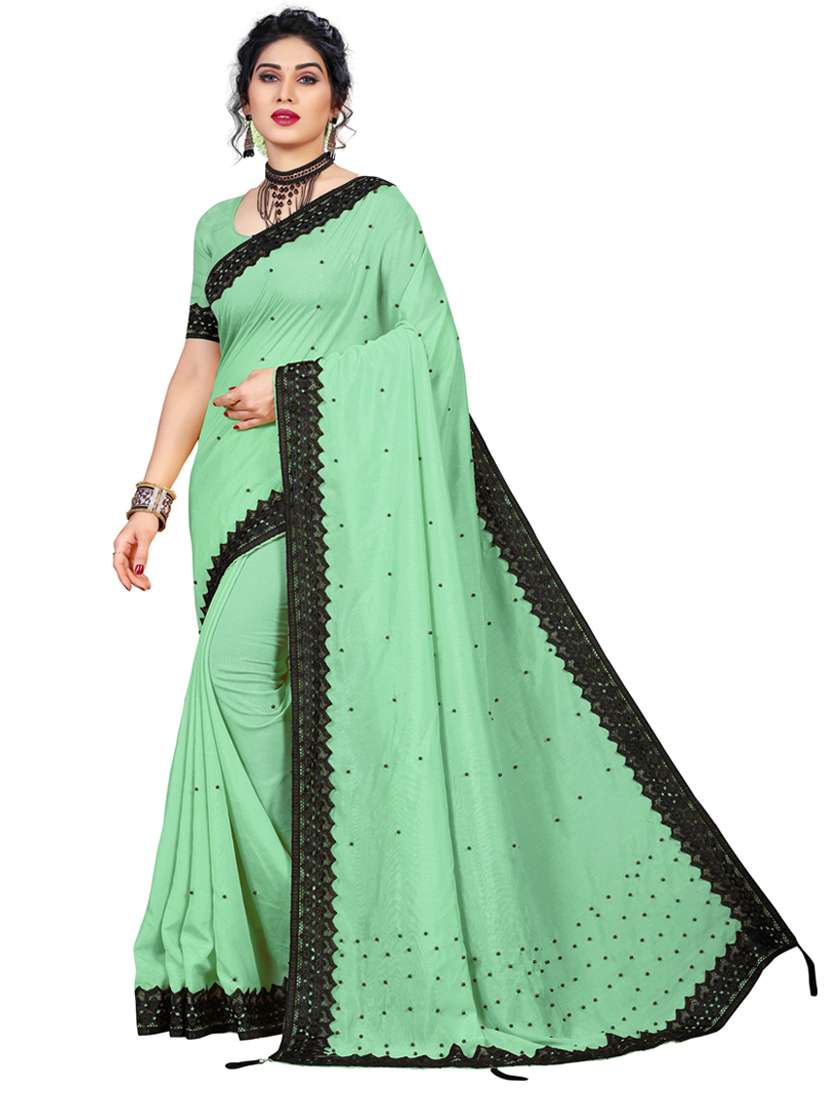 self design embroidered saree with blouse - 19522497 -  Zoom Image - 0