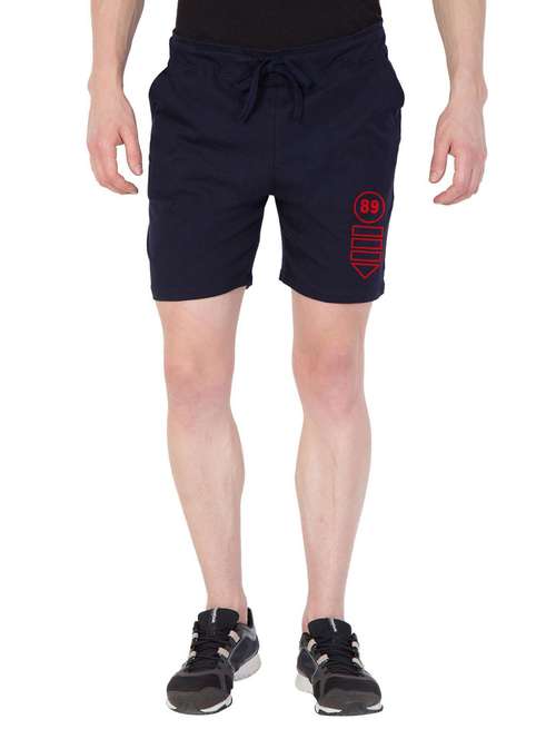navy blue cotton blend short - 19523115 -  Standard Image - 0