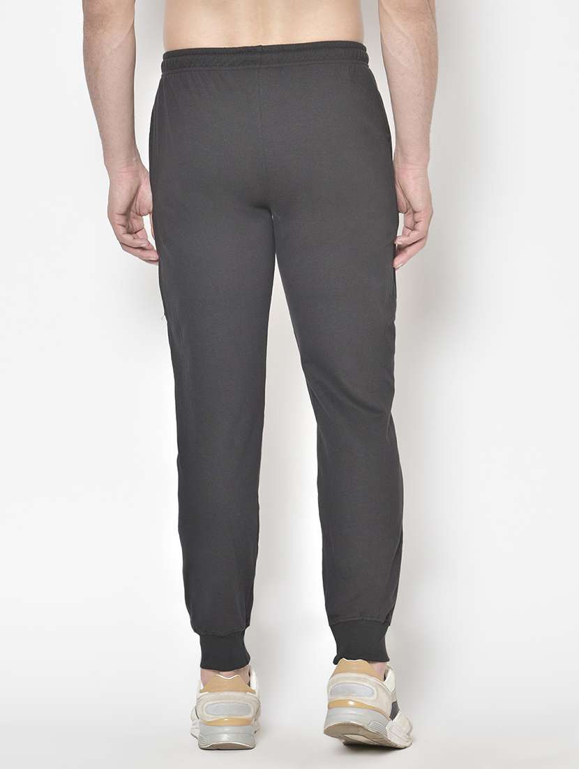 mid rise solid ankle length track pant - 19524179 - Standard Image - 3
