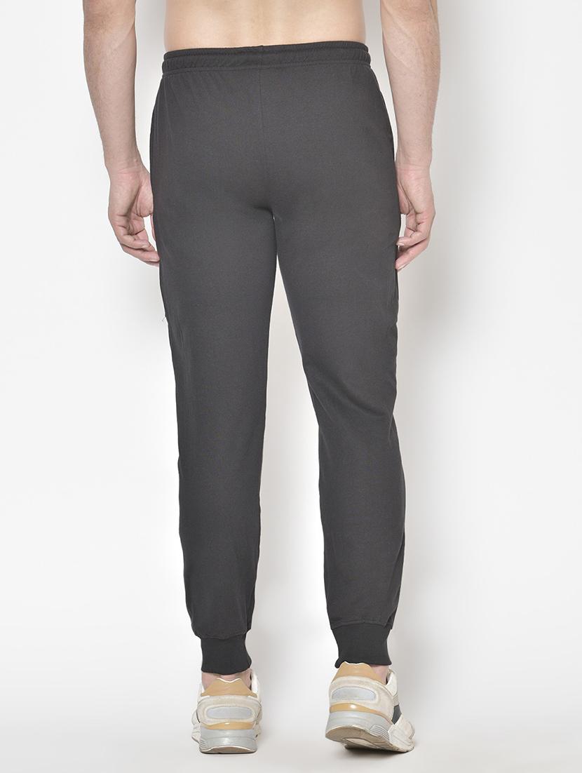 mid rise solid ankle length track pant - 19524180 - Standard Image - 3