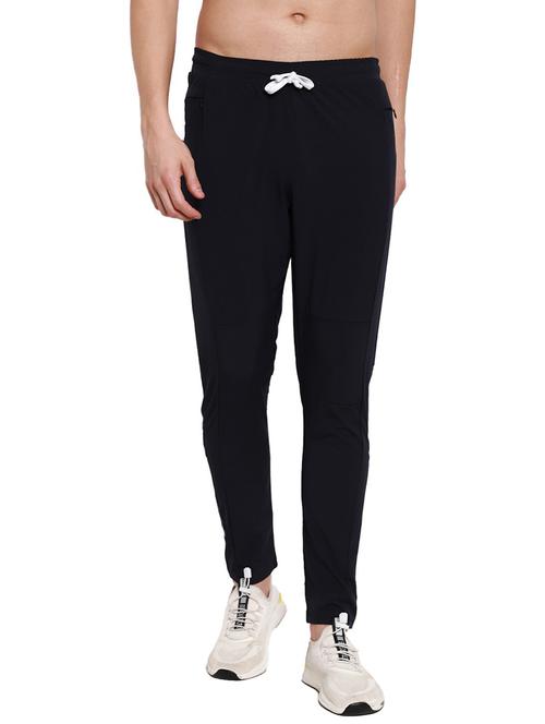 mid rise solid ankle length track pant - 19524256 - Standard Image - 0
