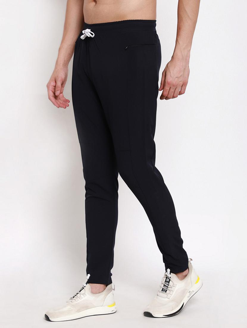 mid rise solid ankle length track pant - 19524256 - Standard Image - 3