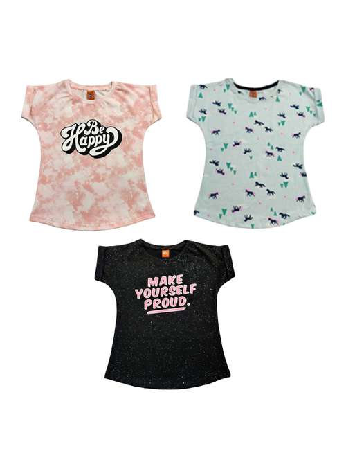 round neck printed tee combo  - 19525545 -  Standard Image - 0