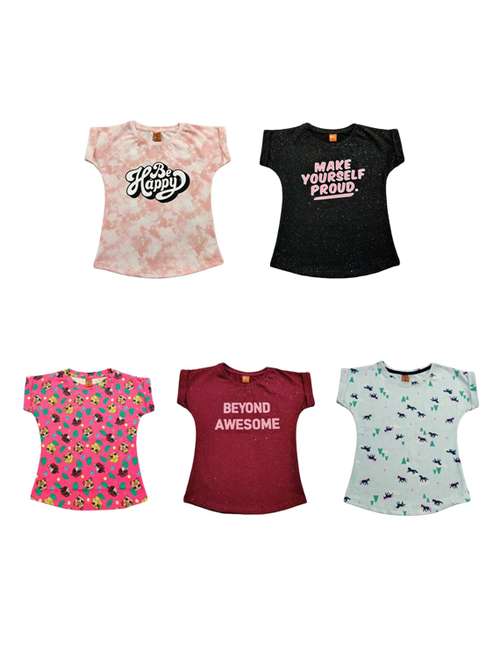 round neck printed tees combo - 19525546 -  Standard Image - 0