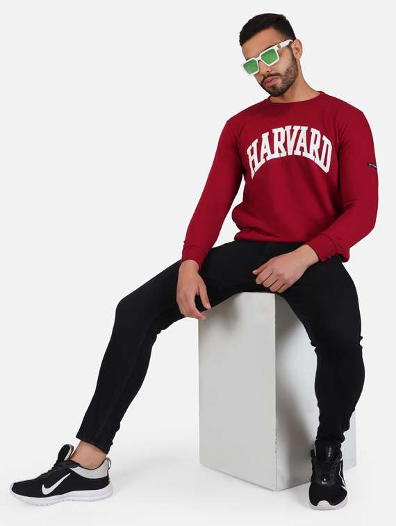 mens chest print sweatshirt - 19537665 -  Standard Image - 3