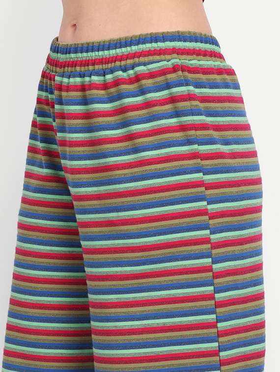 casual stripes straight palazzo - 19537821 - Standard Image - 5