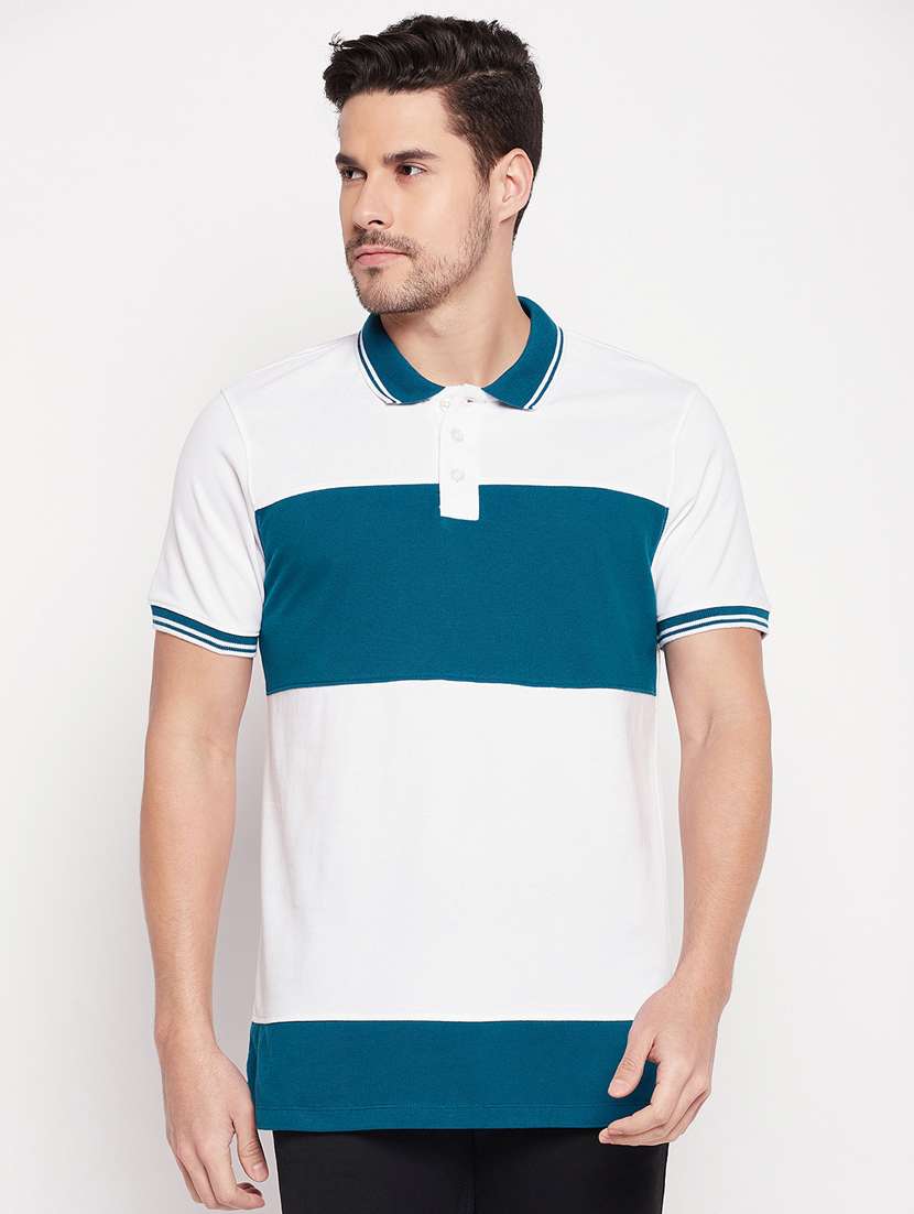 color blocked polo t-shirt
