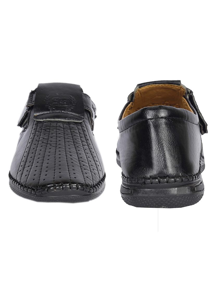 men's solid slip on sandal - 19539163 - Standard Image - 3