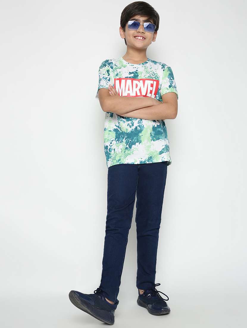 boys round neck tie dyed t-shirt  - 19555026 -  Standard Image - 3