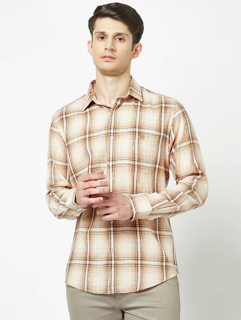 mens checks casual shirt - 19555110 - Zoom Image - 0