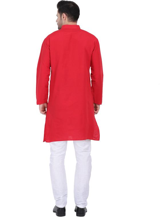 solid kurta pyjama set - 19564233 - Standard Image - 3