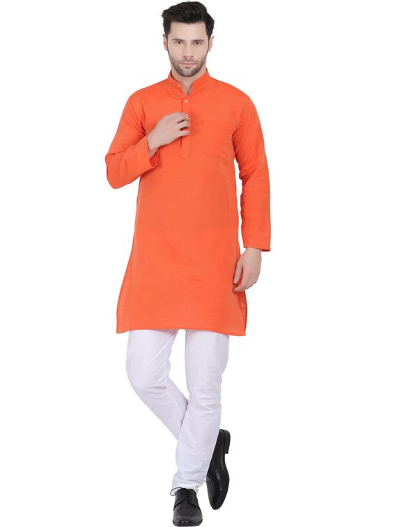solid kurta pyjama set - 19564235 - Zoom Image - 0