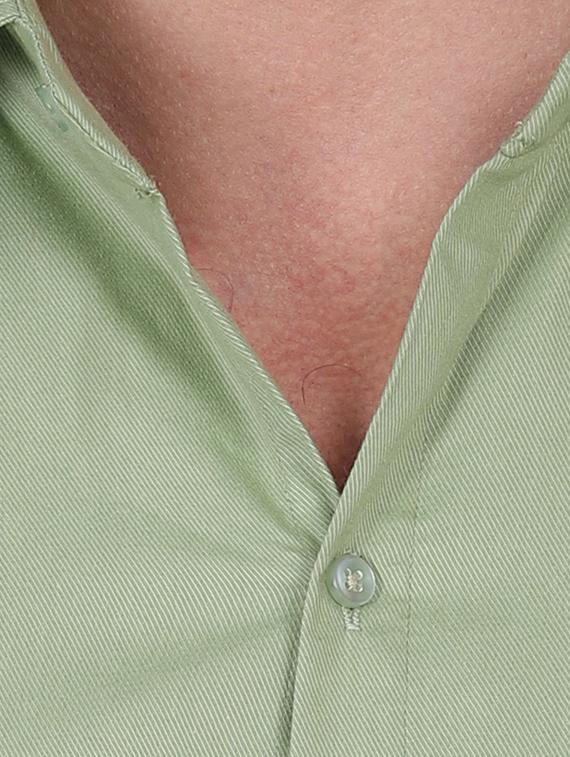 green cotton blend casual shirt - 19564636 - Standard Image - 5