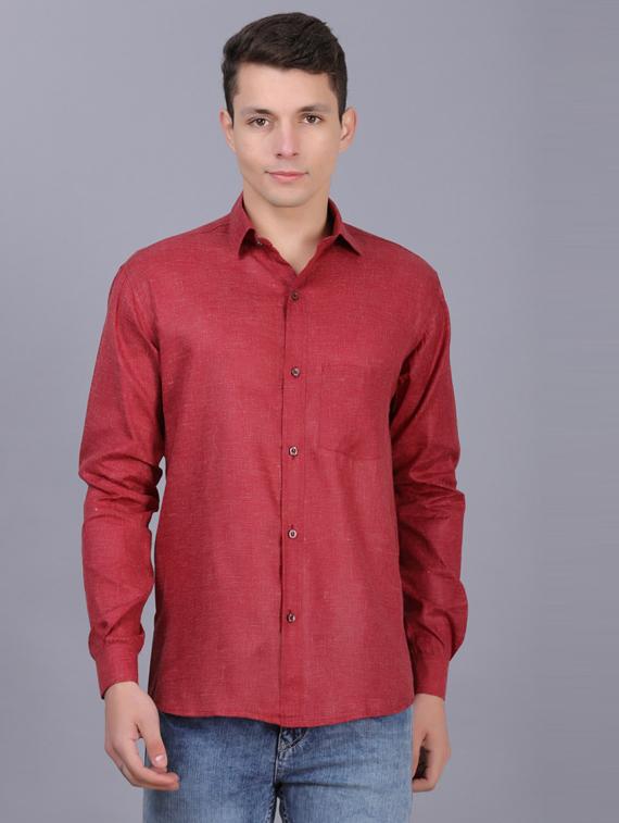 mens solid casual shirt - 19564646 - Zoom Image - 0