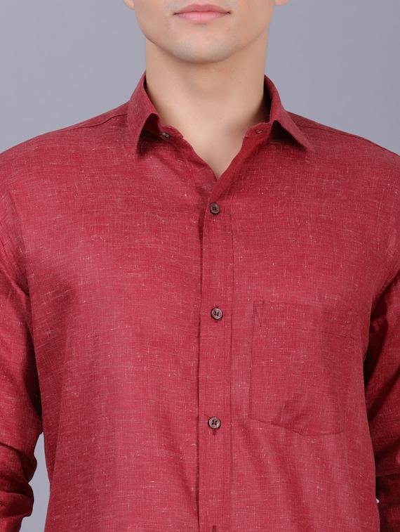 mens solid casual shirt - 19564646 - Standard Image - 5