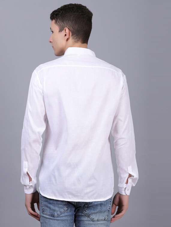mens solid casual shirt - 19564647 -  Standard Image - 3