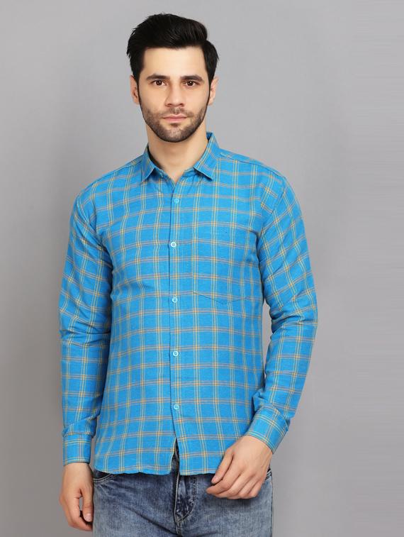 mens checks casual shirt - 19564649 - Zoom Image - 0
