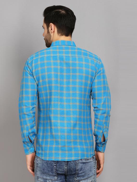 mens checks casual shirt - 19564649 - Standard Image - 3