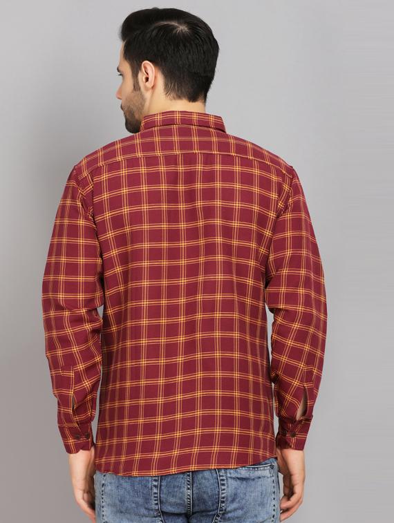 mens checks casual shirt - 19564653 - Standard Image - 3