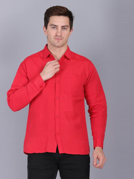 mens solid casual shirt - 19564674 - Zoom Image - 0